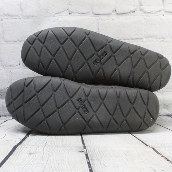 LL BEAN Shearling Lined Mocs Slippers Size 10 M - Picture 9 of 9